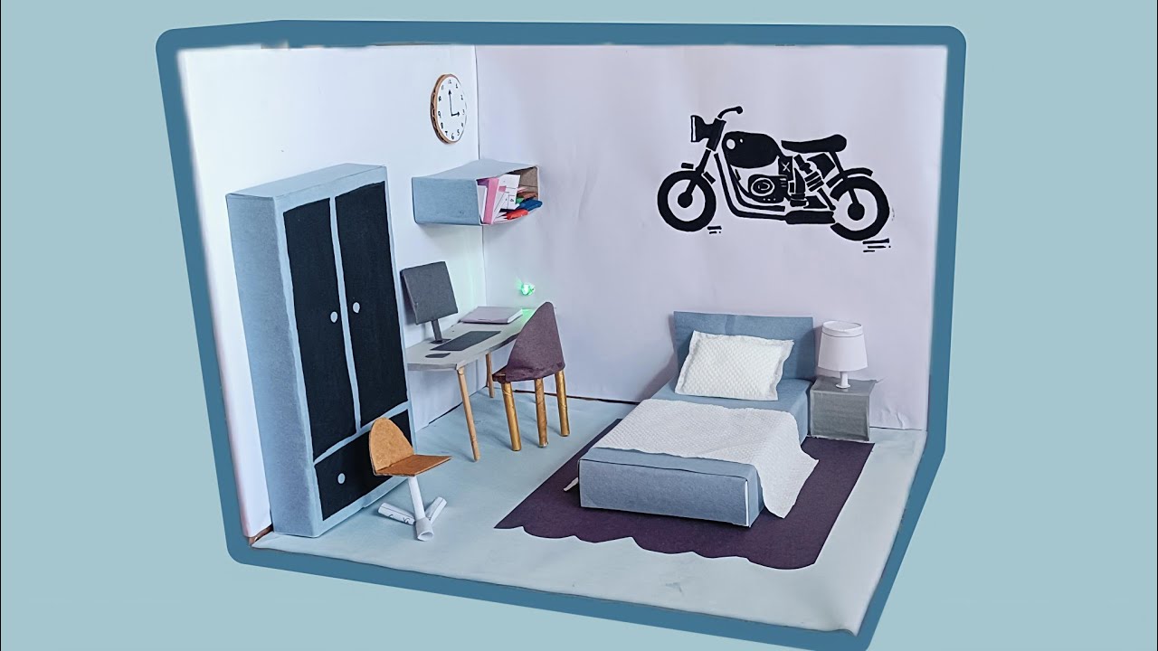 DIY Miniature Cardboard House 🏠