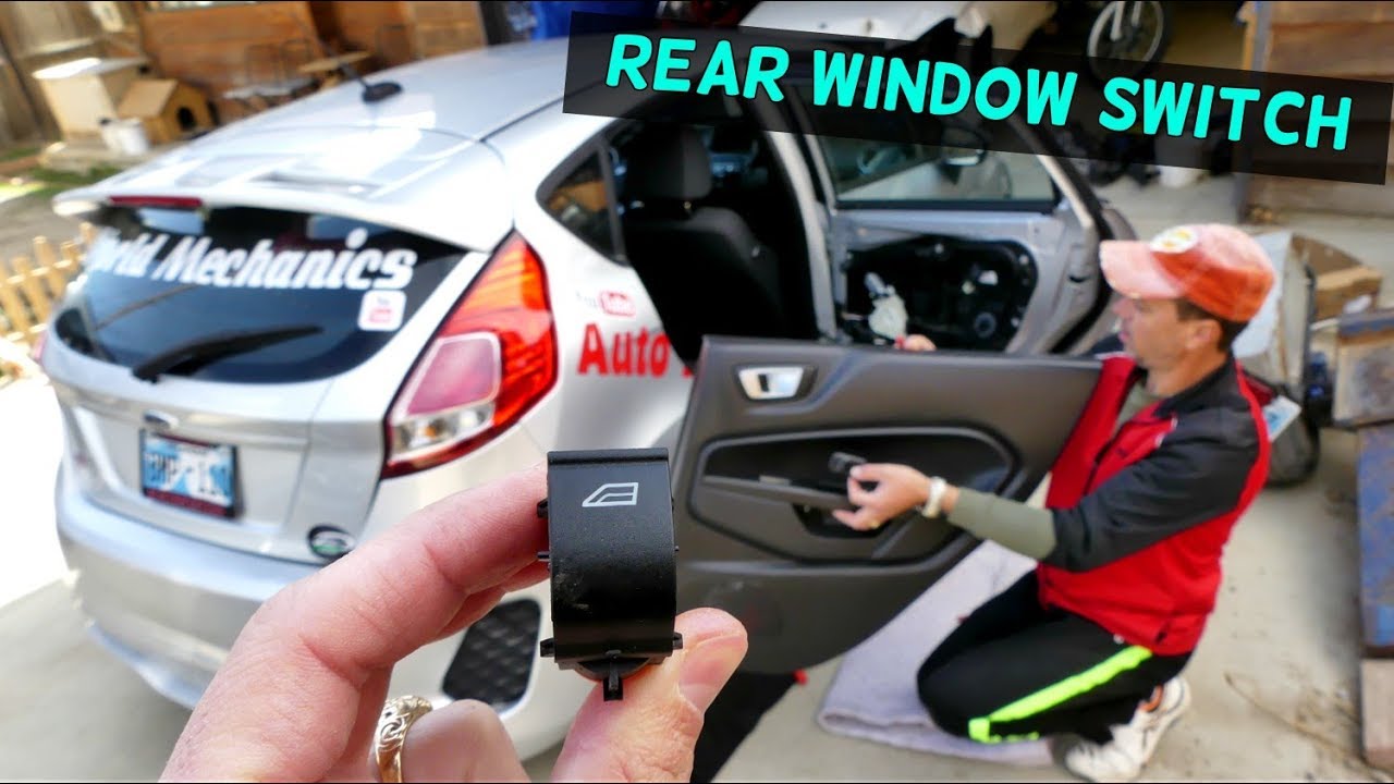 FORD FIESTA REAR WINDOW SWITCH REPLACEMENT REMOVAL MK7 2008-2017