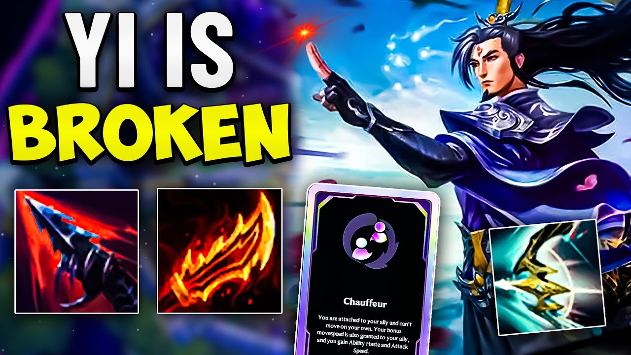 Master Yi, but I took Chauffeur and it's CRAZY! | LOL Arena Gameplay