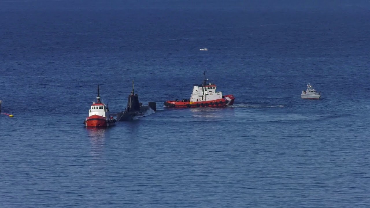 Nuclear Submarine HMS Astute visits the Rock