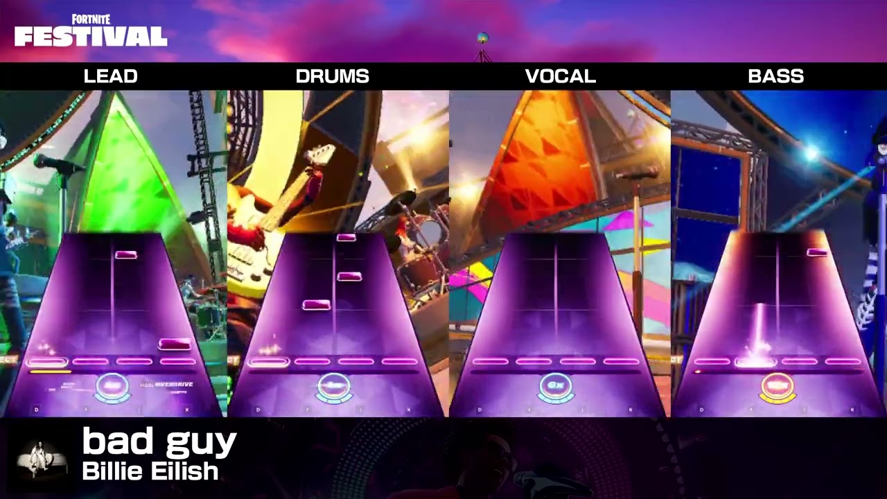 [Fortnite Festival] bad guy (Easy Full Band, 100% Flawless)