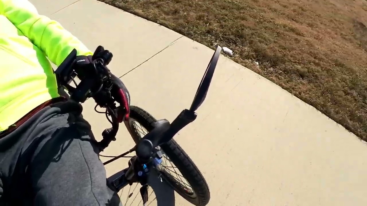 When Your Recumbent Trike Wheels are Too close to Your Hands