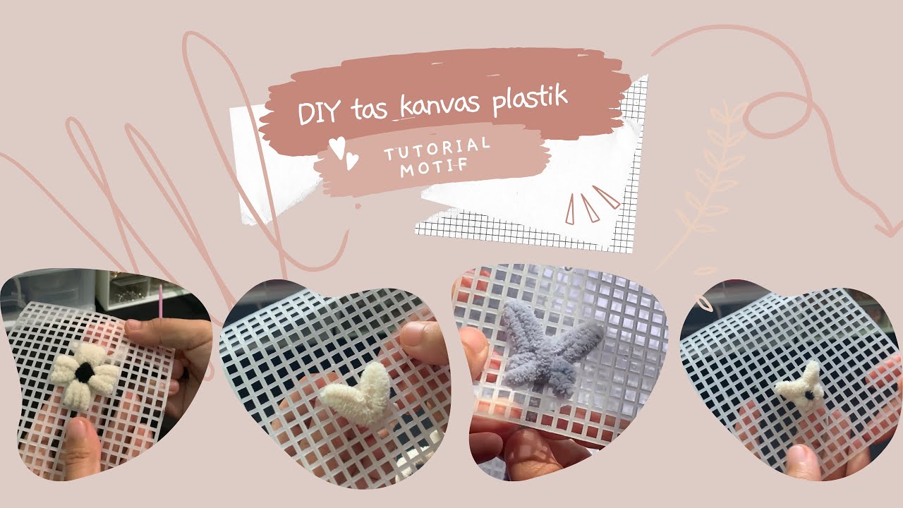 Tutorial MOTIF tas plastik kanvas | untuk menambah nilai jual | DIY tas plastik kanvas | ide usaha