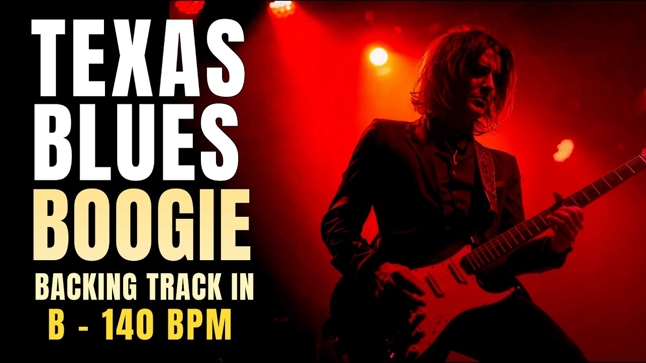 🔥 Texas Blues Boogie in B | 140 BPM | Blues Jam Backing Track