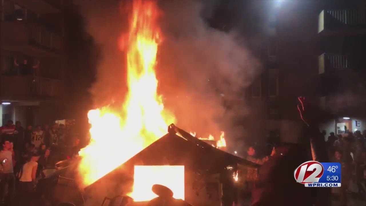 Police arrest 3 URI students during rowdy Super Bowl celebration
