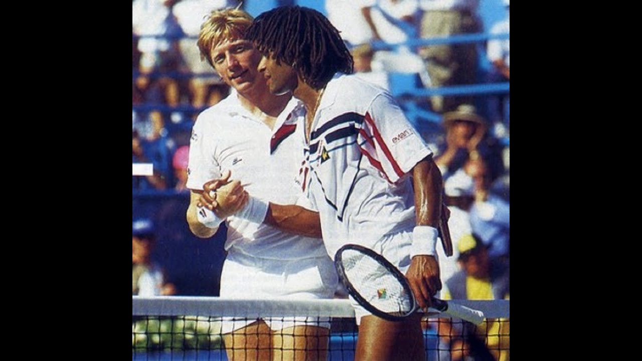 US Open 1990 2R Becker vs Noah