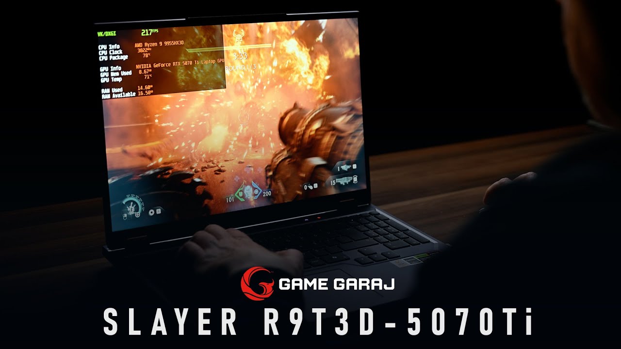Game Garaj Slayer R9T3D-5070Ti: Dizüstü Bilgisayarda Masaüstü Gücü!