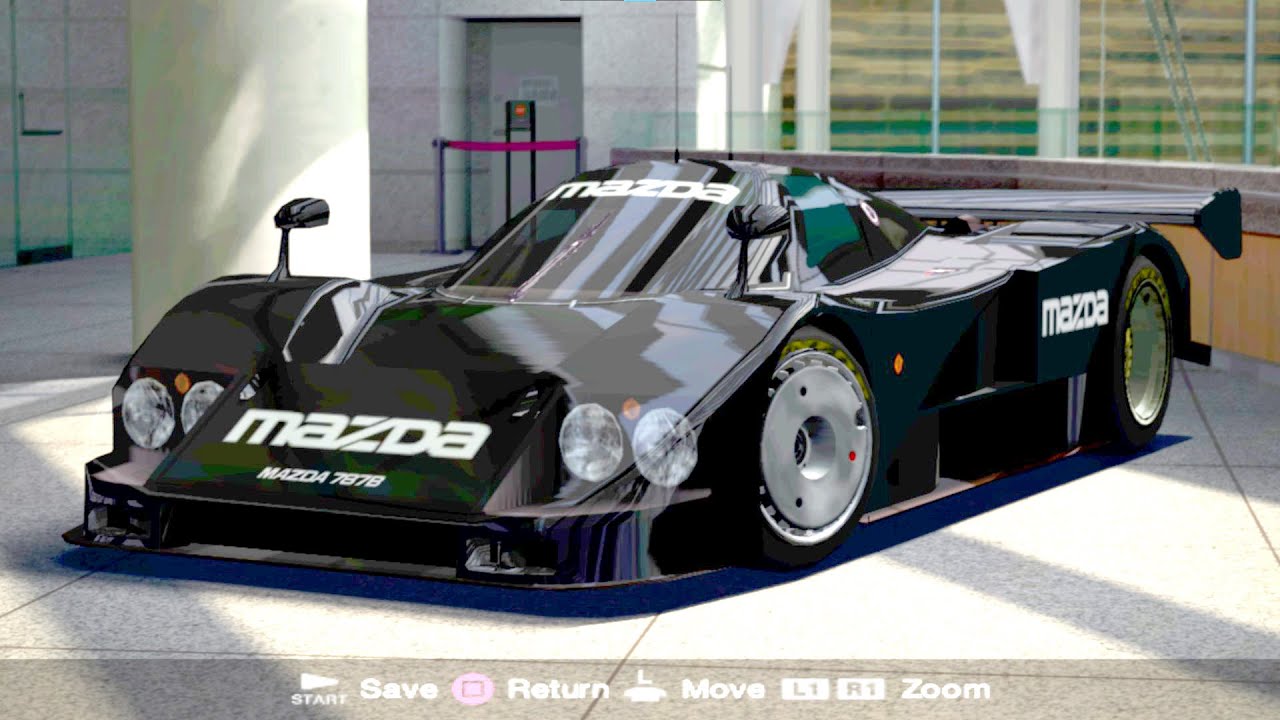 Gran Turismo 4 Mazda 787B Race Car (Black Edition) Le Mans Race