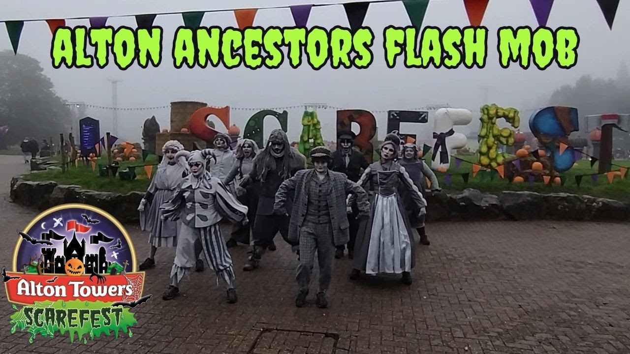 Alton Ancestors Flash Mob Scarefest 2023 at Alton Towers Resort