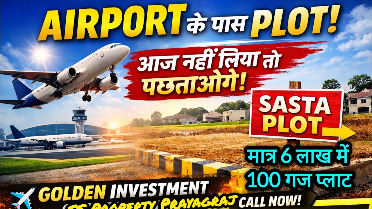 🚨 Airport के पास सस्ता Plot! आज नहीं लिया तो पछताओगे | Golden Investment Opportunity ✈️🔥
