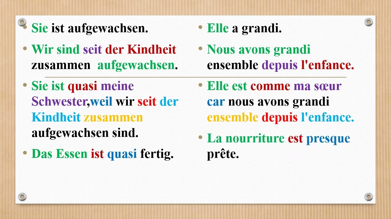 Le cours 81 de conversation en allemand pour les débutants