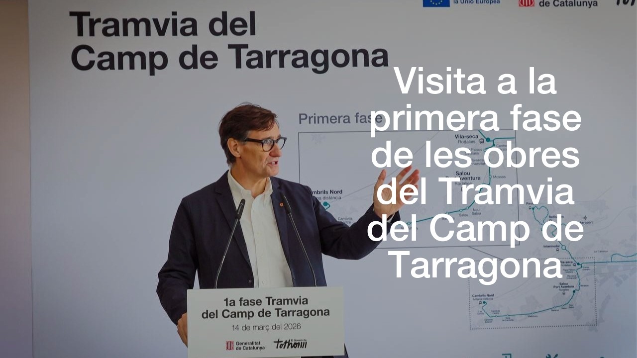 Visita a la primera fase de les obres del Tramvia del Camp de Tarragona
