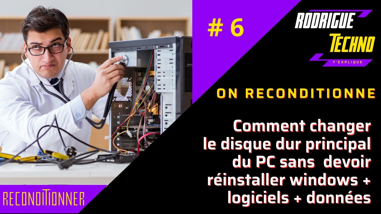 Comment changer son disque dur principal sans devoir tout r&eacute;installer