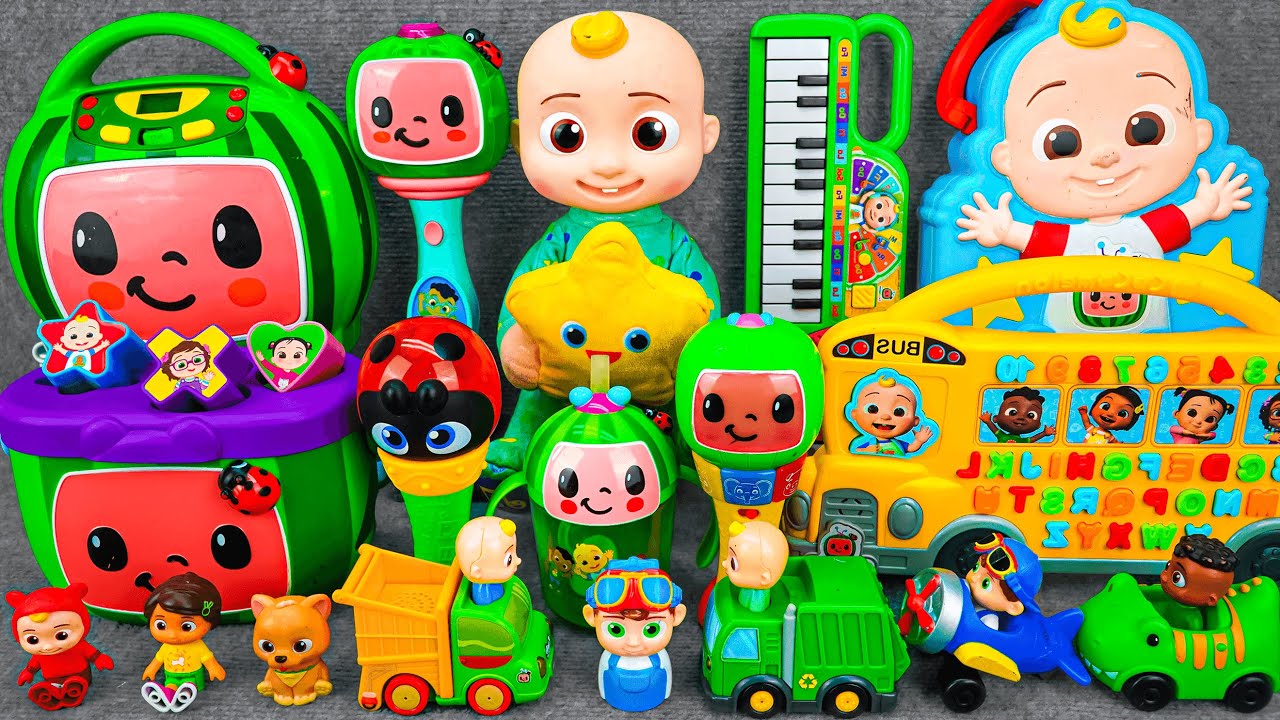 102 Minutes COCOMELON Collection - Satisfying Unboxing Cocomelon Yellow Bus Playset (ASMR)