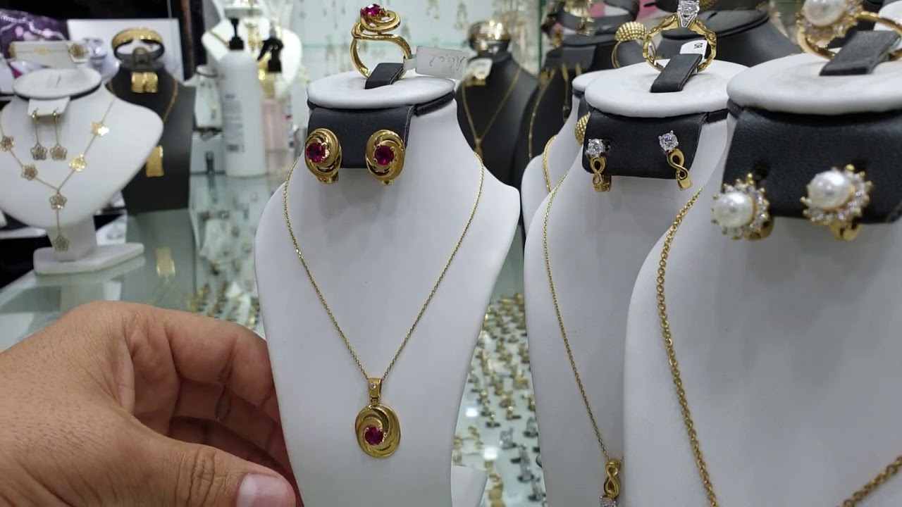 احدث أطقم ثلاث قطع عند مجوهرات شلابي