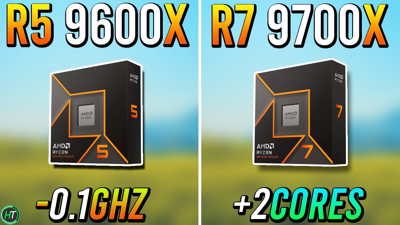 Ryzen 5 9600X против Ryzen 7 9700X — 9700X намного лучше?