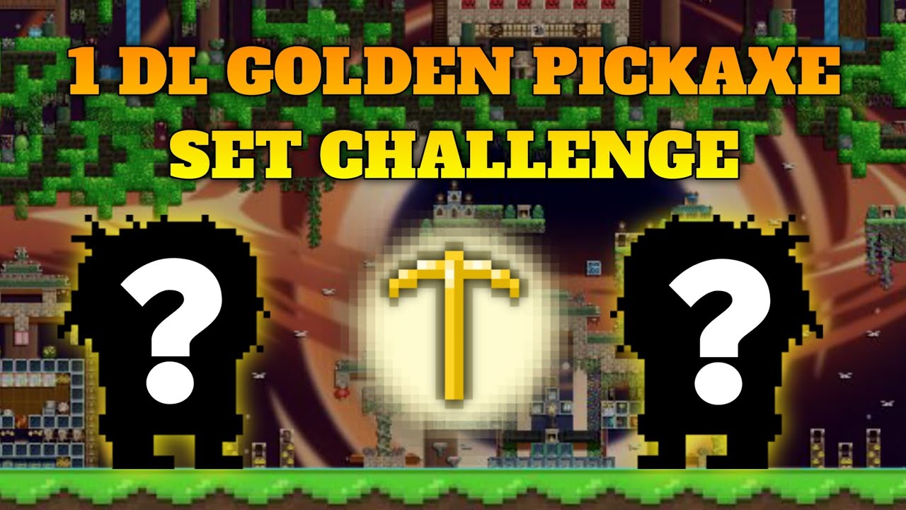1 DL GOLDEN PICKAXE SET CHALLENGE | Growtopia Indonesia 2025