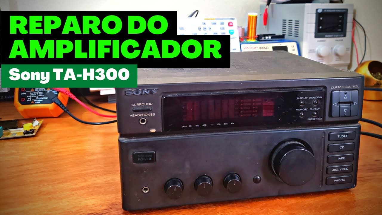Reparo Amplificador Sony TA-H300 - Só funciona uma saída!