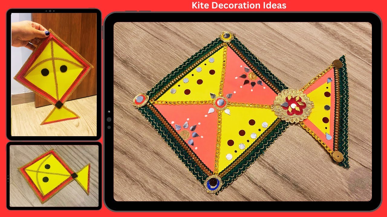 How to make kite | Kite decoration ideas | kite decoration ideas for kids | kite making | DIY Kite