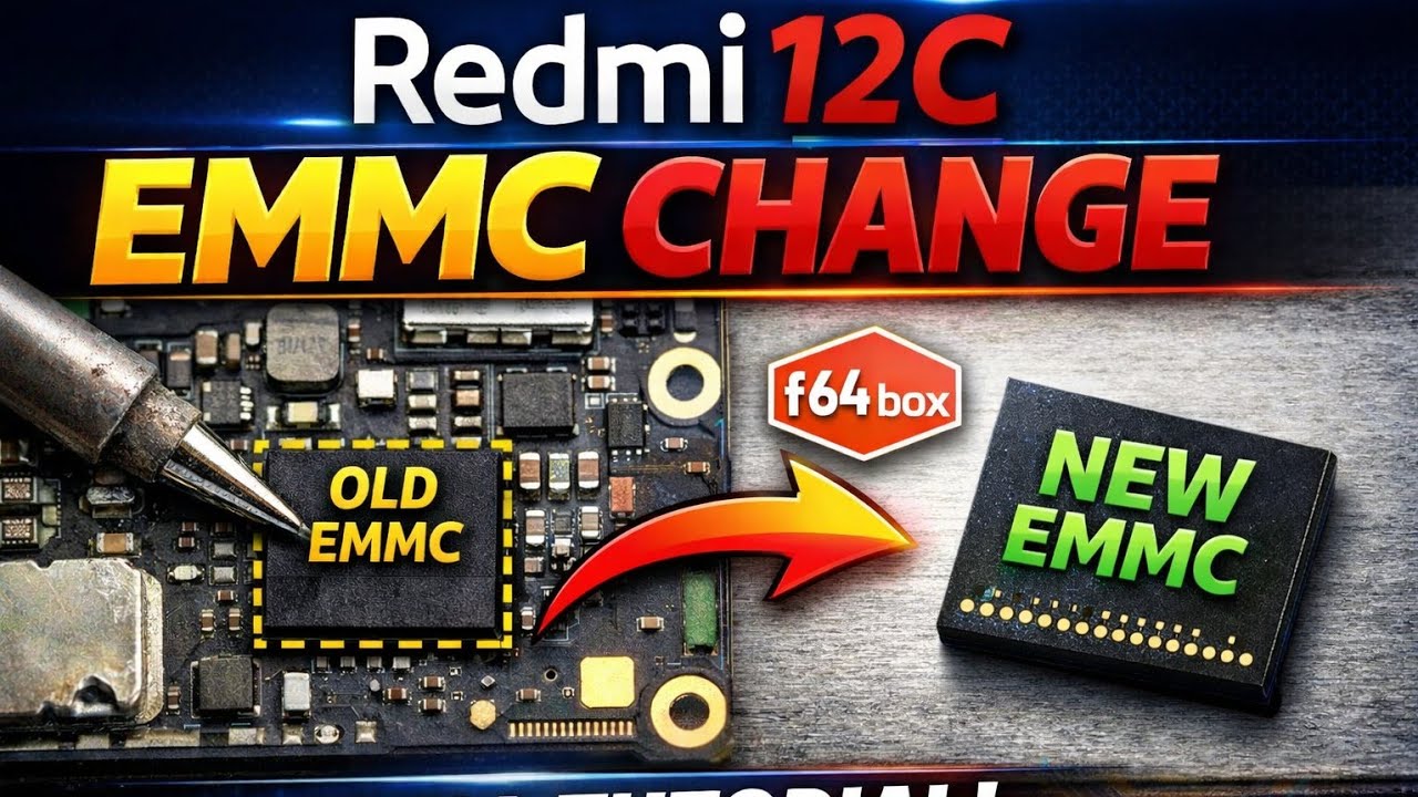 Redmi 12c EMMC Change F64 Box easy mathad 2026 || All MTK Redmi 12c EMMC Change Full Details Video