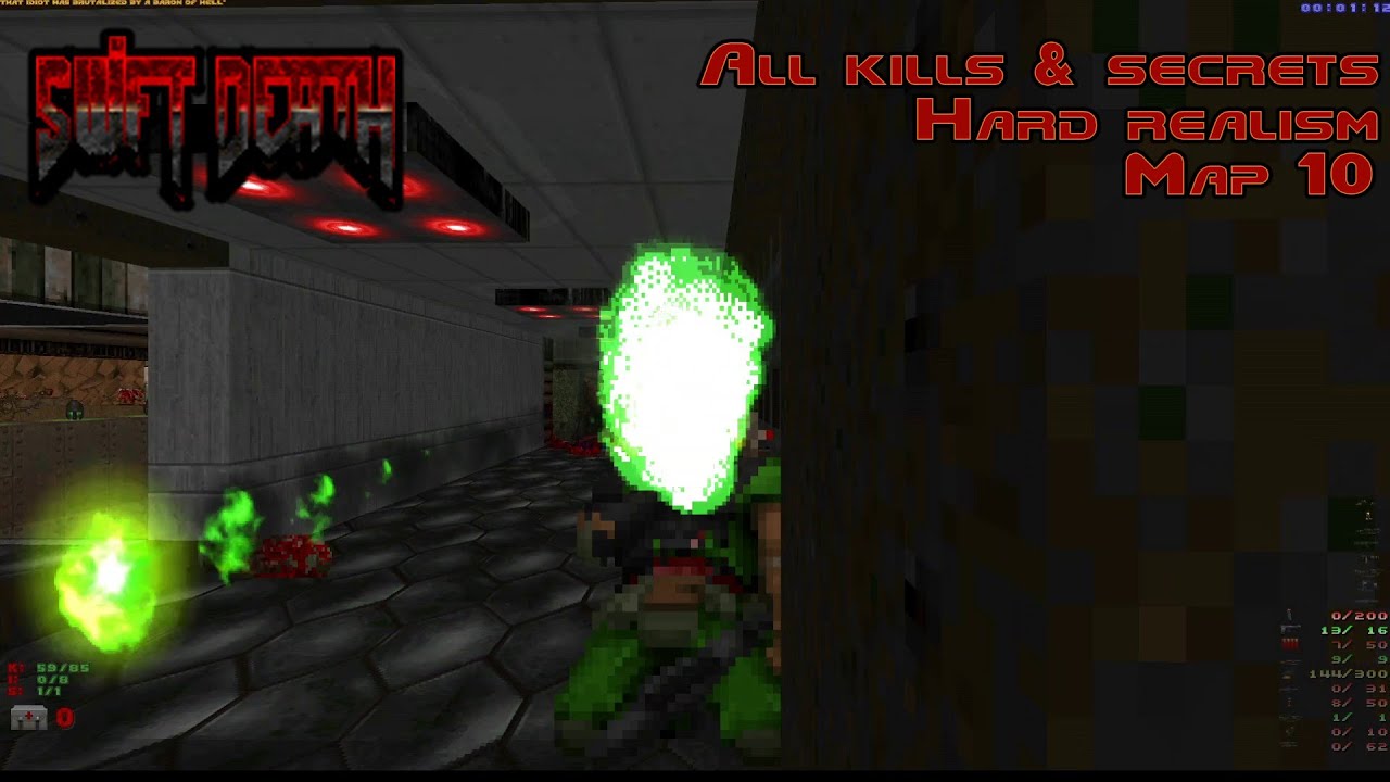 Brutal Doom Swift Death map10 hard realism all kills & secrets +outtakes