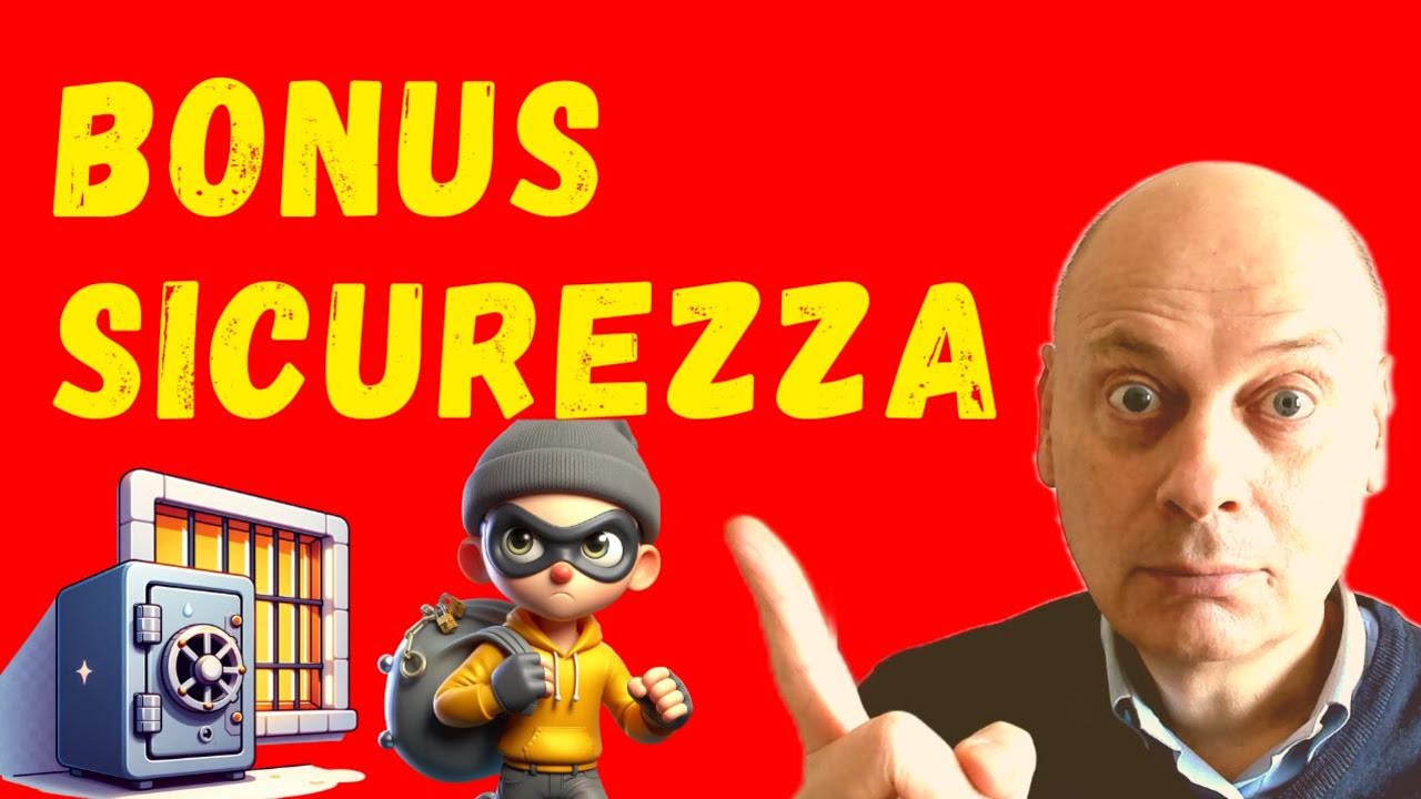 BONUS SICUREZZA: porta blindata, cassaforte a muro, recinzione, grata finestre, antifurto e altro