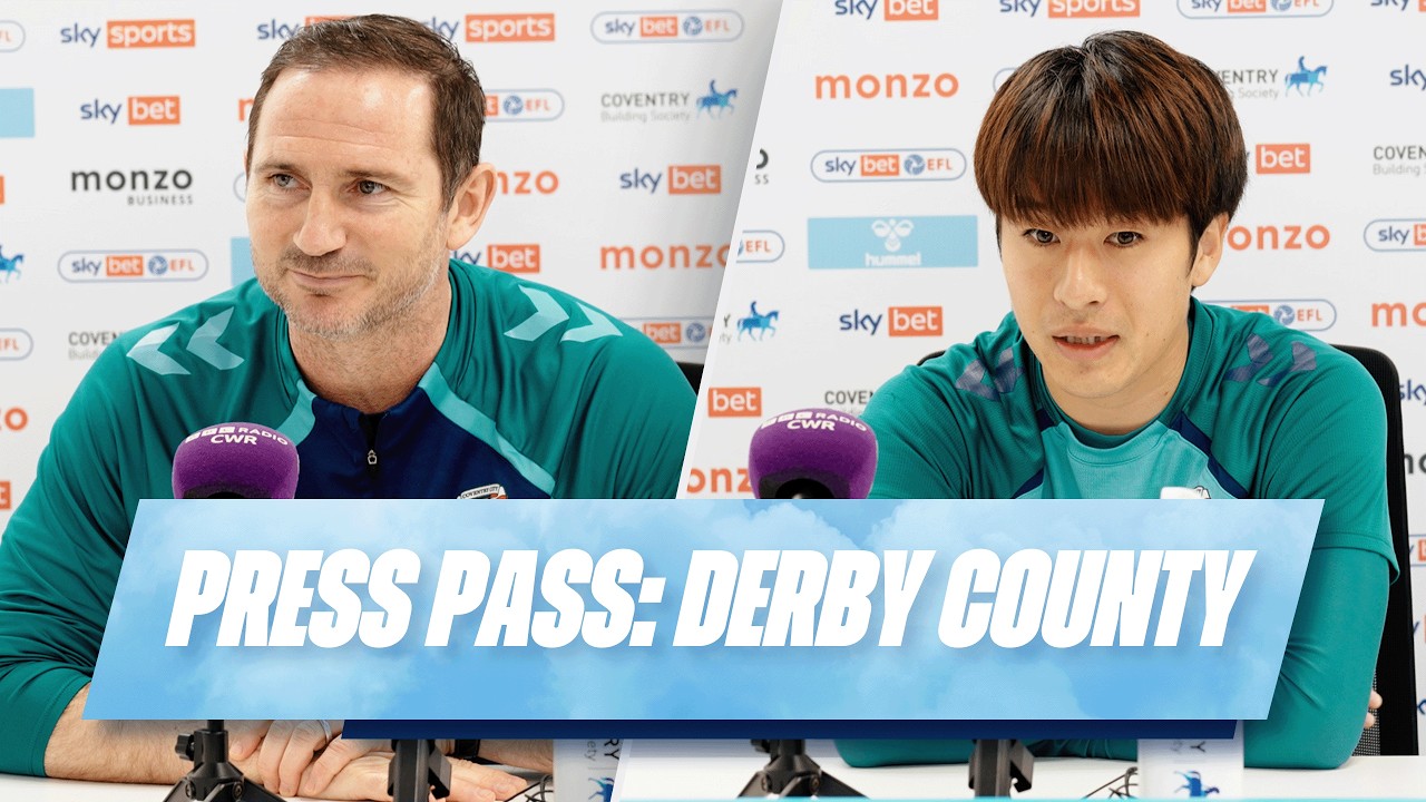 PRESS CONFERENCE | Frank Lampard and Tatsuhiro Sakamoto preview Derby County. 🎙️