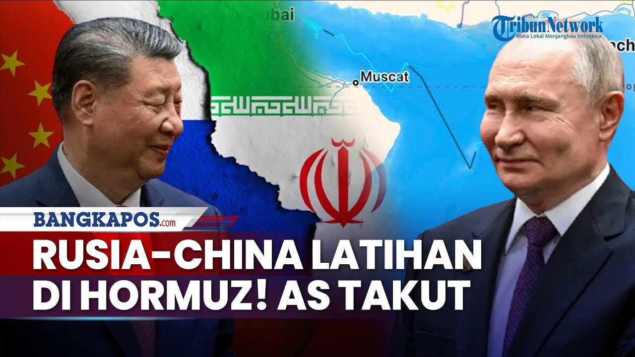 Rusia-China Latihan Militer Bareng IRGC di Selat Hormuz hingga AS Ketar-ketir, Kapal Perusak AS Tiba
