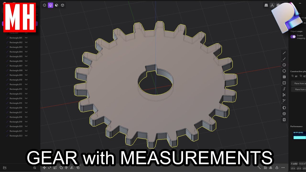 How to create a GEAR in Plasticity ( + working with exact measurements )