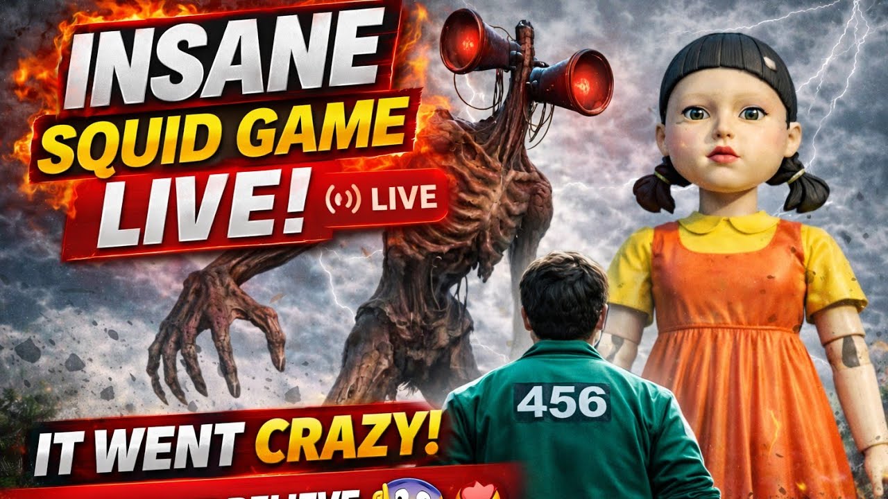 Squid Game LIVE Turned Into PURE CHAOS 😈😱🔥