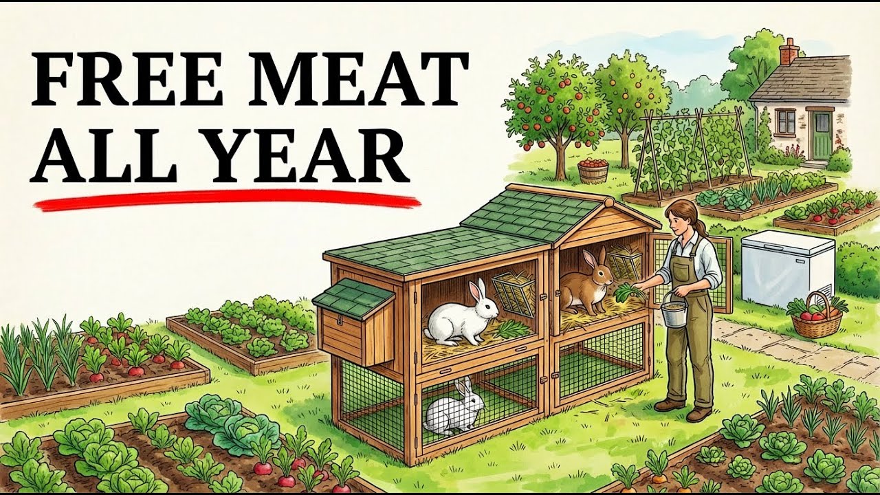FREE Meat All Year: The 2-Rabbit Backyard System That Feeds Your Family