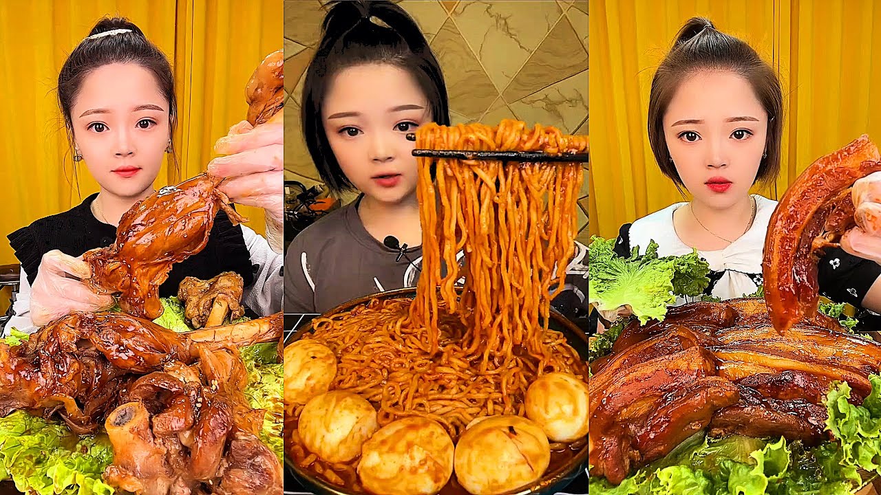 Real Mukbang :) spicy Pork Bellly Soothing Sounds While Enjoying Delicious 먹방 모음이 팅쇼 리얼 사운드 #930