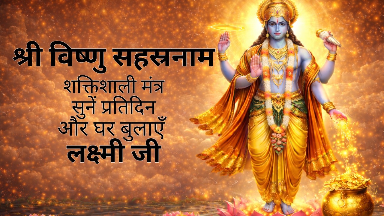 Vishnu Sahasranam Powerful Mantra | सुनें प्रतिदिन और घर बुलाएँ लक्ष्मी जी