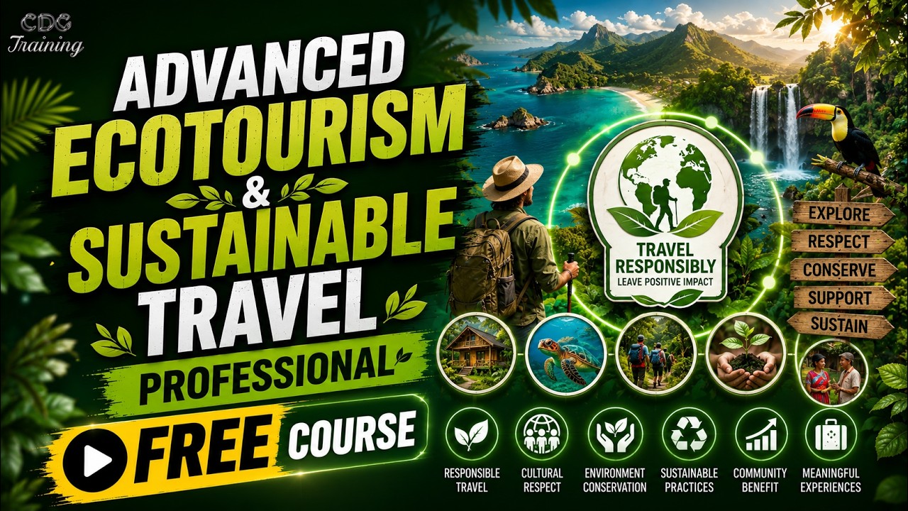 Advanced Ecotourism & Sustainable Travel Course |  Free Course