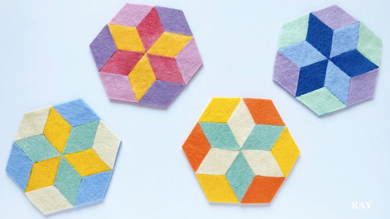 Подставки под чашки своими руками - войлока | DIY Easy Felt Coaster