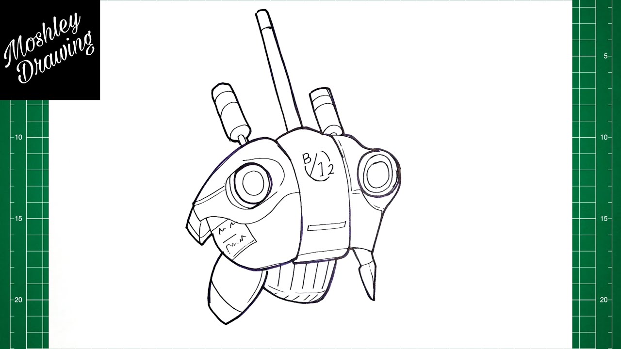 How to Draw Robot Drone From Stray Game