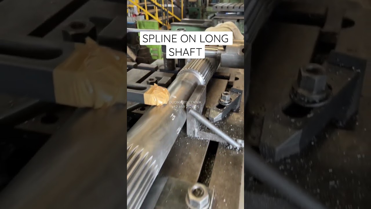 #spline #long #shafts #gear #bubut #frais