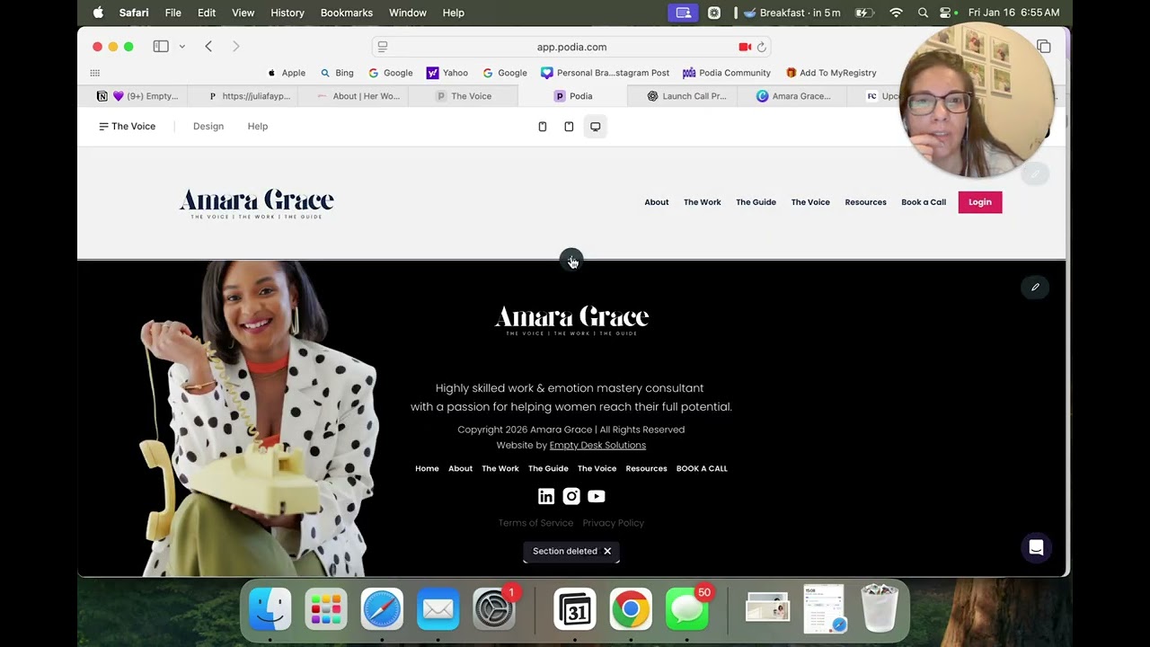 How I Create Word Banners in Podia (Using Canva) | Full-Width Typography Tutorial