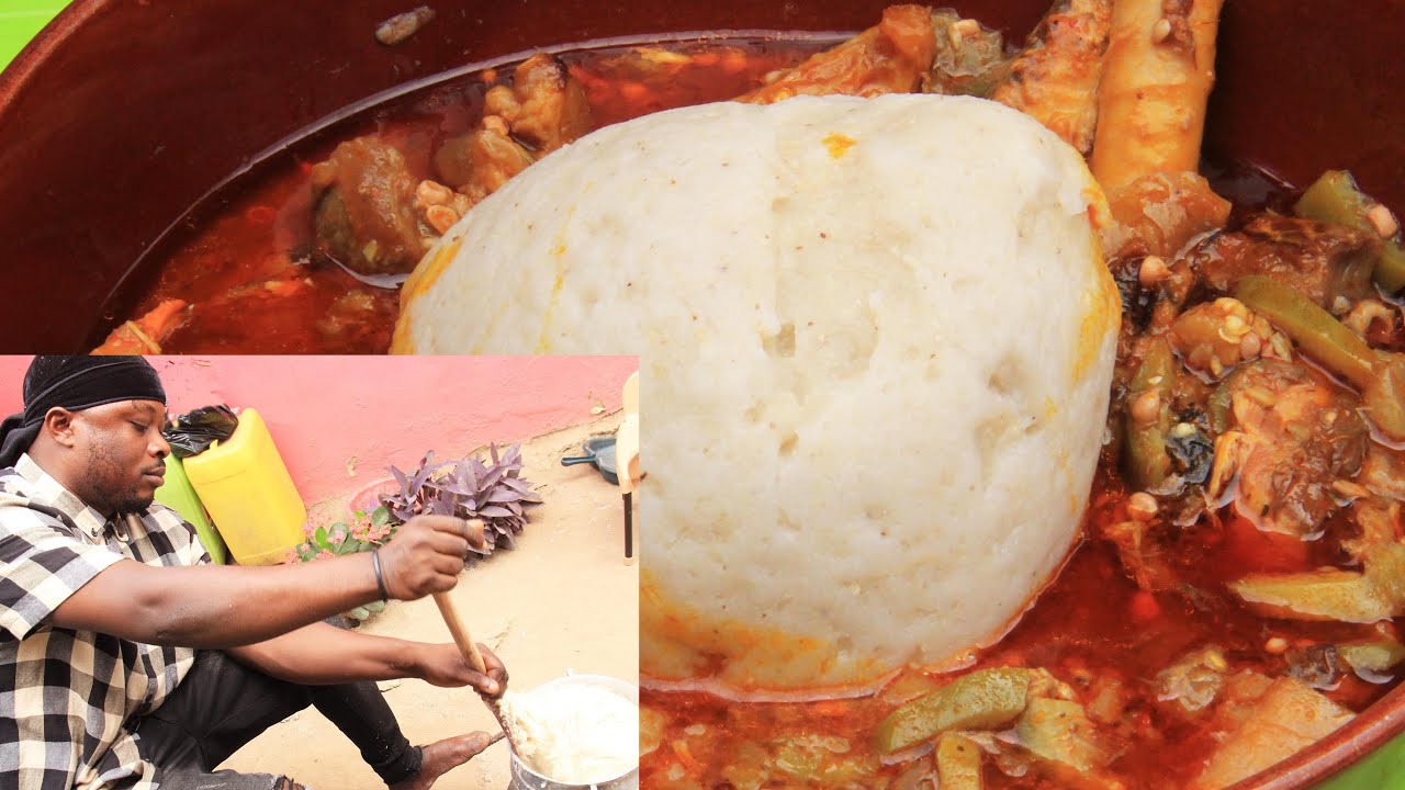 Let's prepare the best assorted meat Okro Stew recipe that can last you longer  & Banku {Ghana dish}