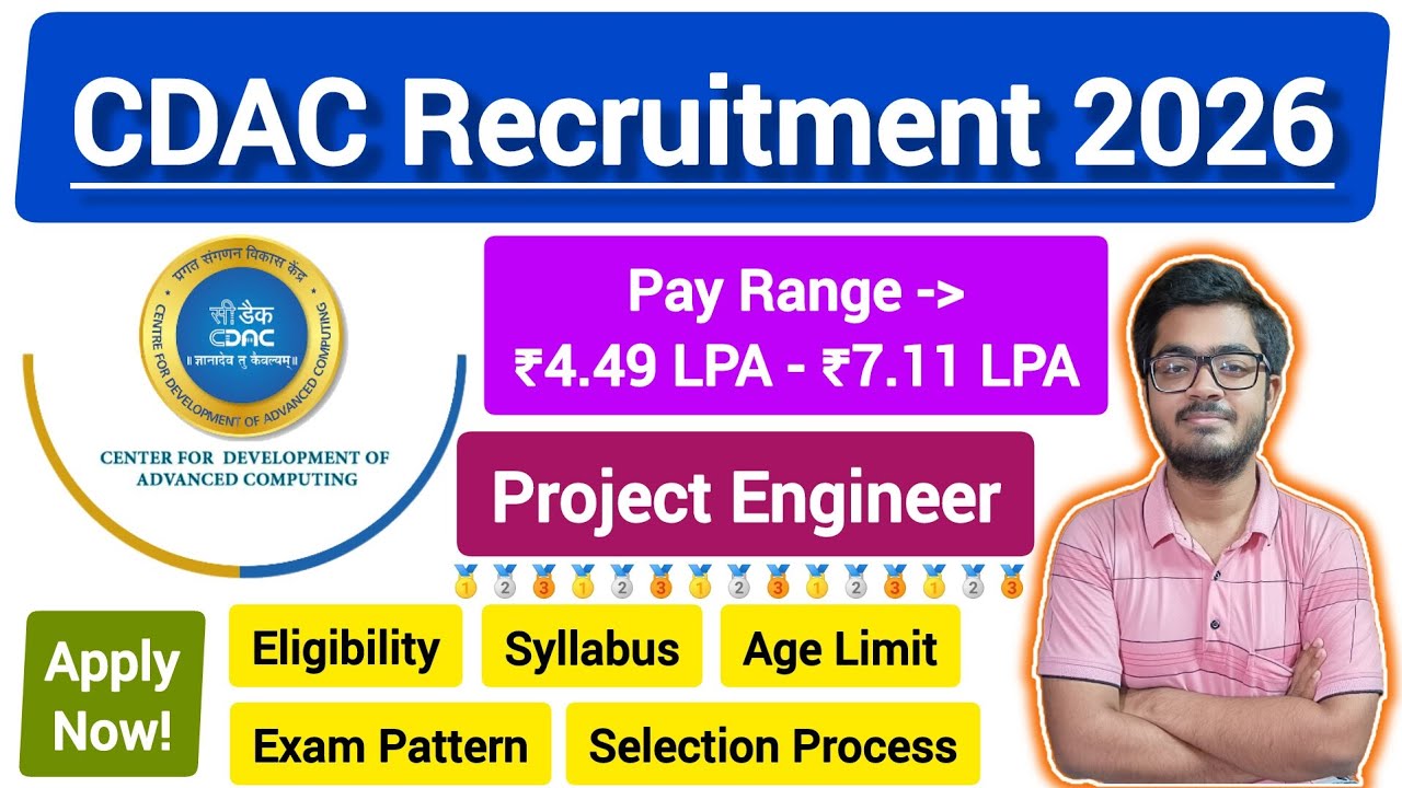 CDAC Bengaluru Project Engineer Recruitment 2026 || Walk-In || 60 Vacancies || Apply Now || #viral