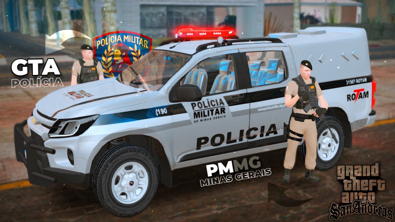 🎮GTA SAN ANDREAS MOD POL&Iacute;CIA DE MINAS GERAIS - PMMG | ATUALIZADO PARA PC E NOTEBOOK FRACO🚔
