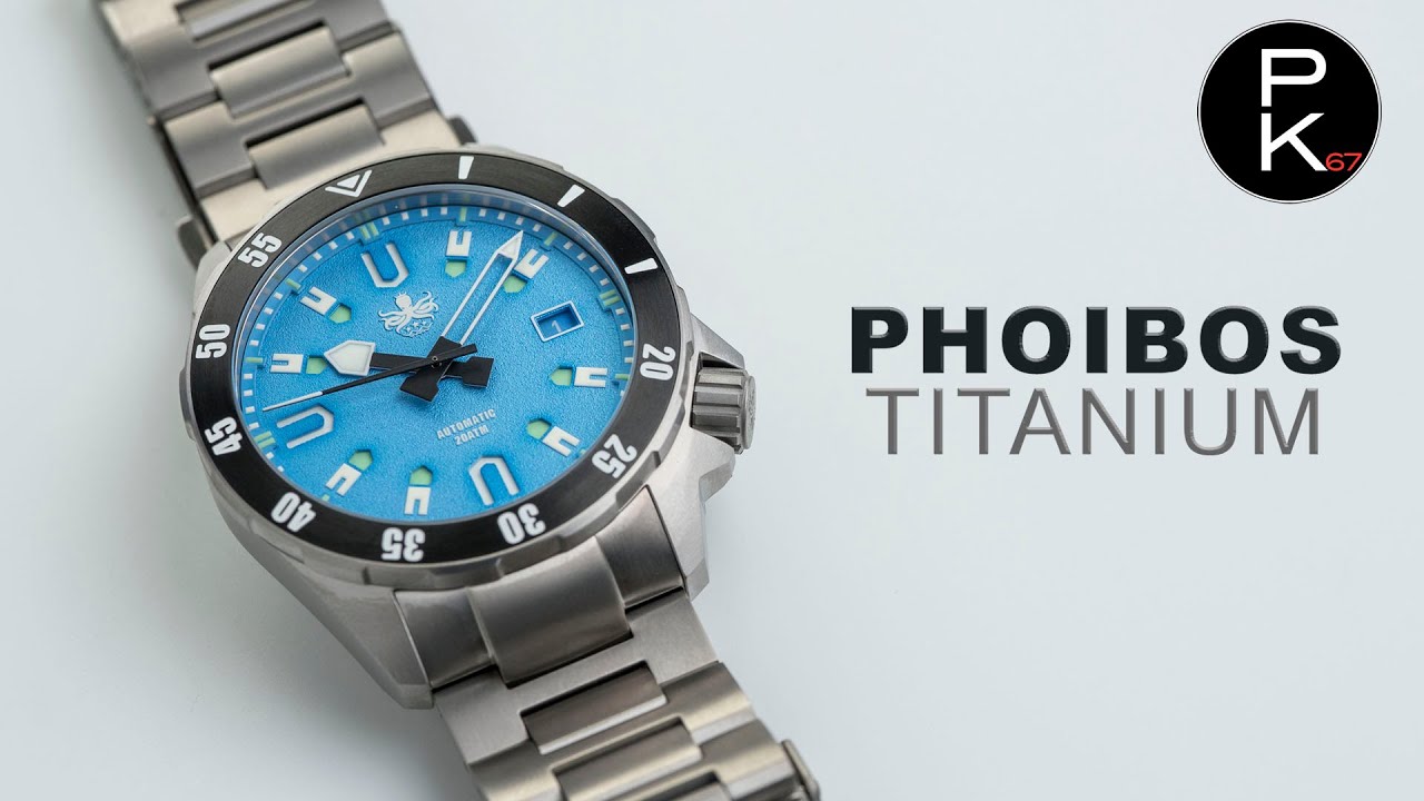 Обзор автоматических дайверских часов Phoibos Apollo Titanium