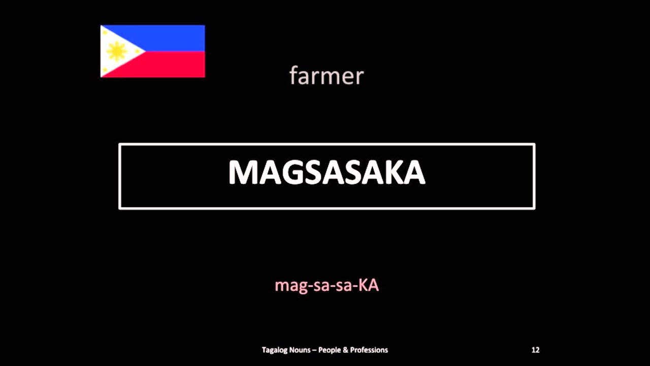 Learn Filipino - People Nouns