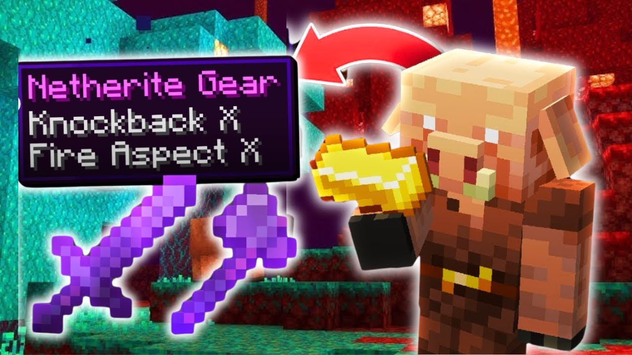 Minecraft BUT Piglins Trade Op Items!!