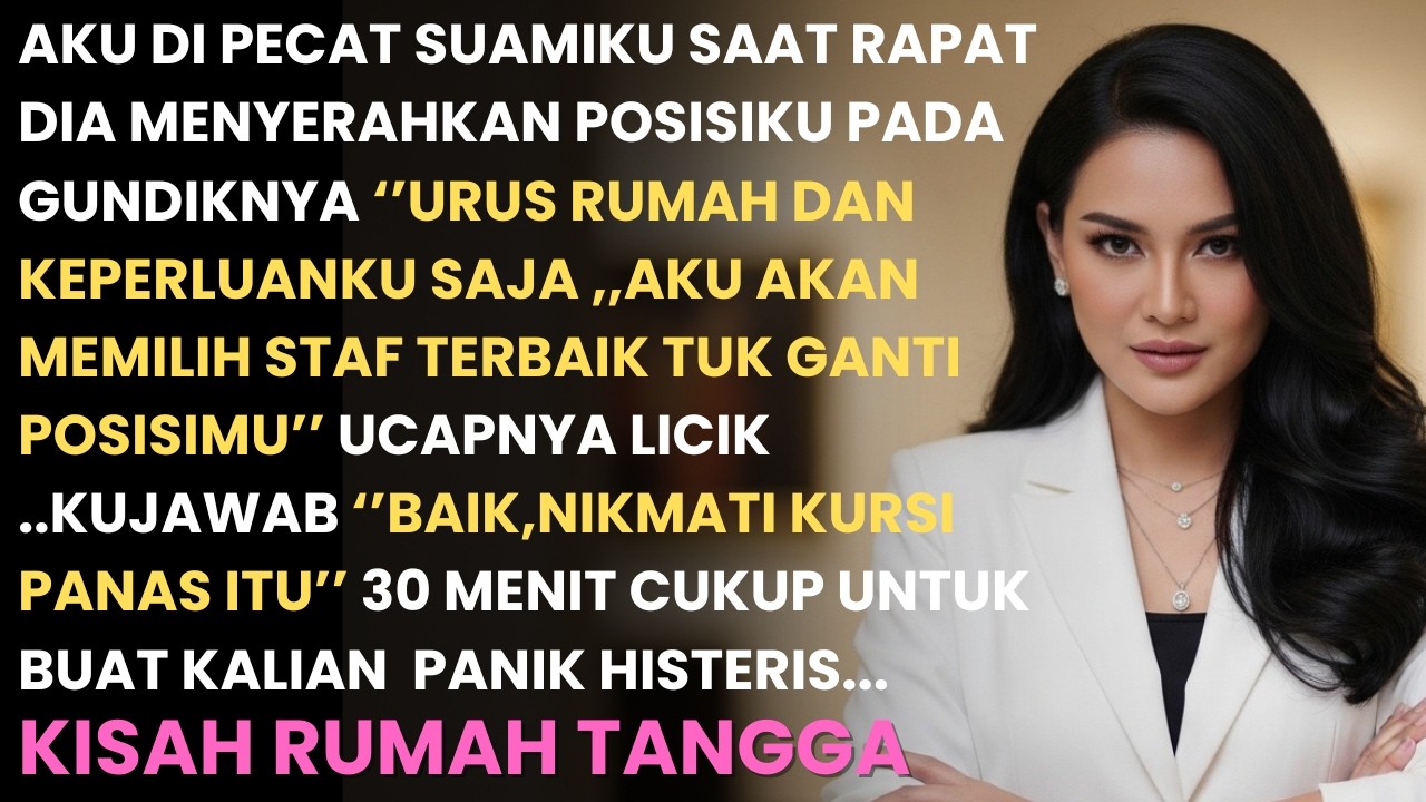 AKU DI PECAT SUAMIKU SAAT RAPAT,,DIA MENYERAHKAN POSISIKU PADA GUNDIKNYA ,,KUBUAT KALIAN PANIK...