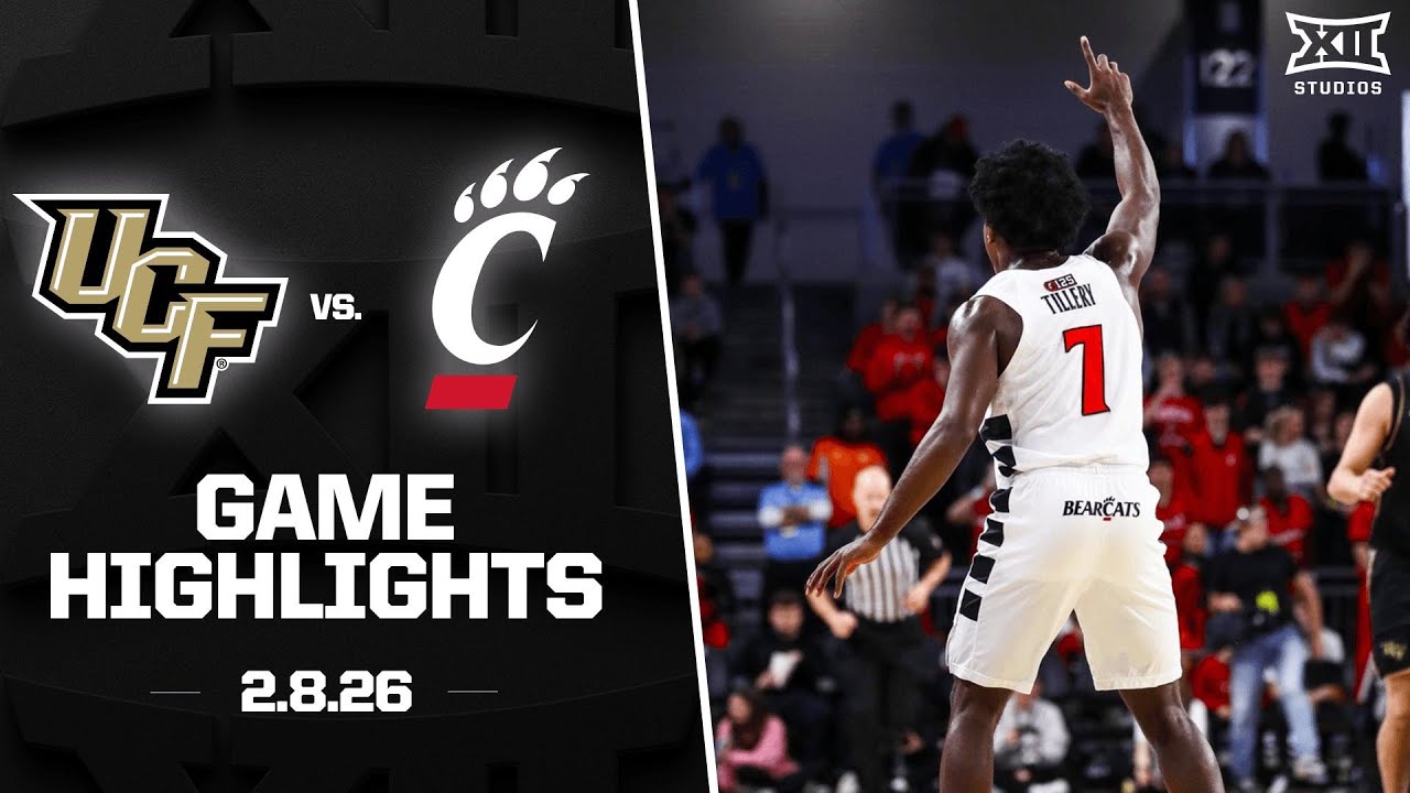 UCF at Cincinnati Game Highlights | 2025-26 Big 12 Men's Basketball