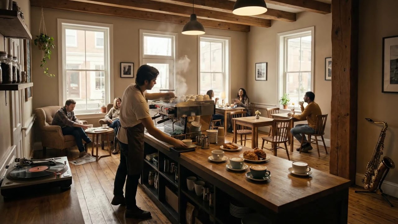 커피와 재즈로 채운 차분한 봄 ☕🌸🎶
