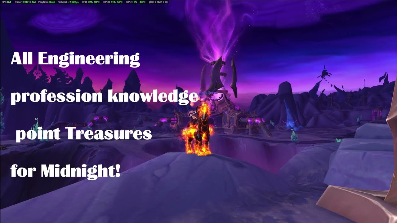 All Engineering Profession Knowledge Treasure locations in Midnight!