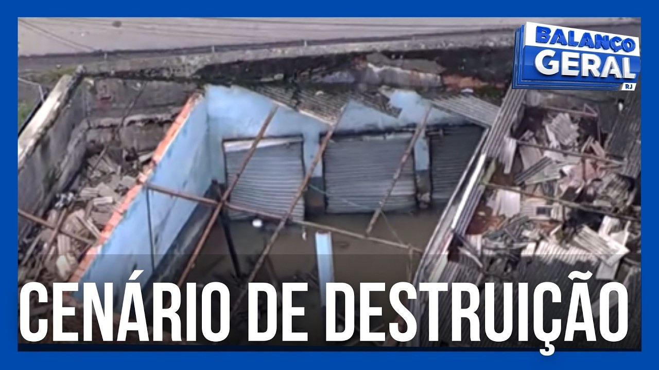 ROMPIMENTO DE TUBULAÇÃO PROVOCOU DESTRUIÇÃO EM NOVA IGUAÇU