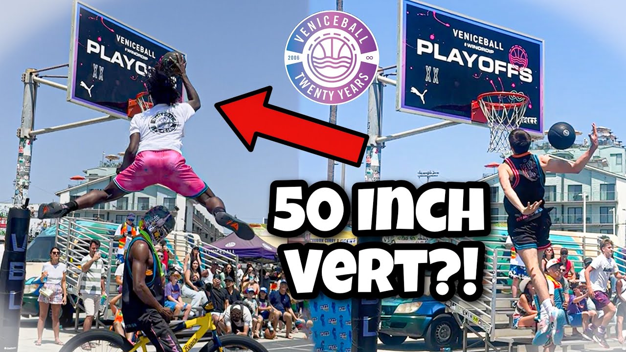 У него 50-дюймовый рост!? Шоу Venice Beach Dunk Show с участием Вьё Санне
